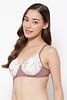 Buy Clovia Women's Level 1 Push-Up Non-Wired Demi Cup Denim Look T-Shirt Bra  (BR2240P14_Pink_38B) at