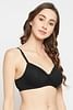 Buy Padded Non-Wired Full Cup Multiway T-shirt Bra in Black Online India,  Best Prices, COD - Clovia - BR5200P13