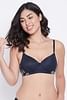 Buy Padded Non-Wired Full Cup T-shirt Bra in Navy Online India