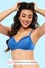 Clovia Padded Nonwired Full Cup Multiway Bra In Electric Blue Lace, कप ब्रा  - Suncloud Systems, Rajapalayam