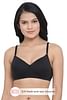 Buy Non-Padded Non-Wired Full Coverage Bra In Black - Cotton Rich Online  India, Best Prices, COD - Clovia - BR1103P13