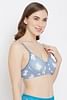 Buy Padded Non-Wired Printed Full Cup Multiway T-shirt Bra in