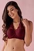 Buy Padded Underwired Full Cup Halter Neck Bralette in Wine-Colour Online  India, Best Prices, COD - Clovia - BR2170P15