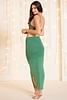Buy Peacock Green Shapewear Saree Petticoat In Cotton Lycra With Elastic  Waistband And Slit KALKI Fashion India