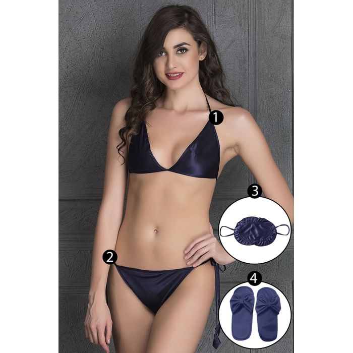 

Clovia 4 Pc Set - BP0231C08, Navy