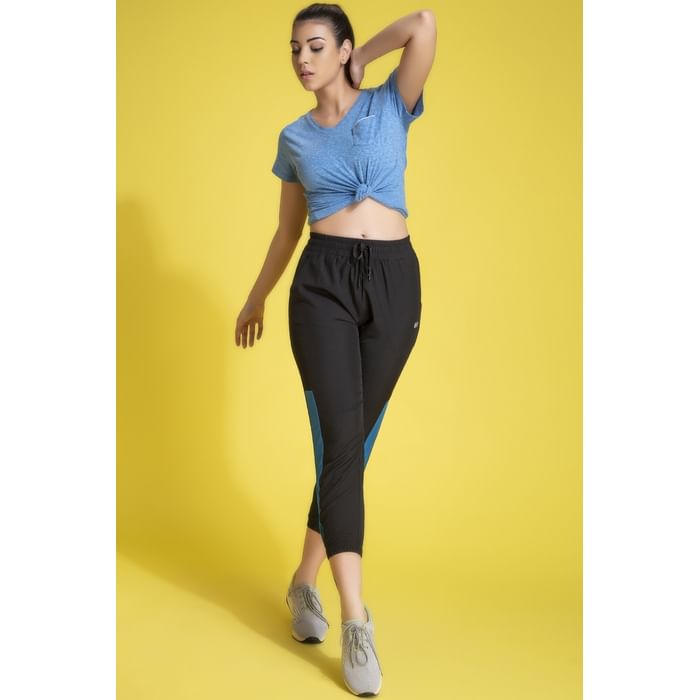 

Clovia Comfort-Fit Active Track Pants in Black - AB0073A13