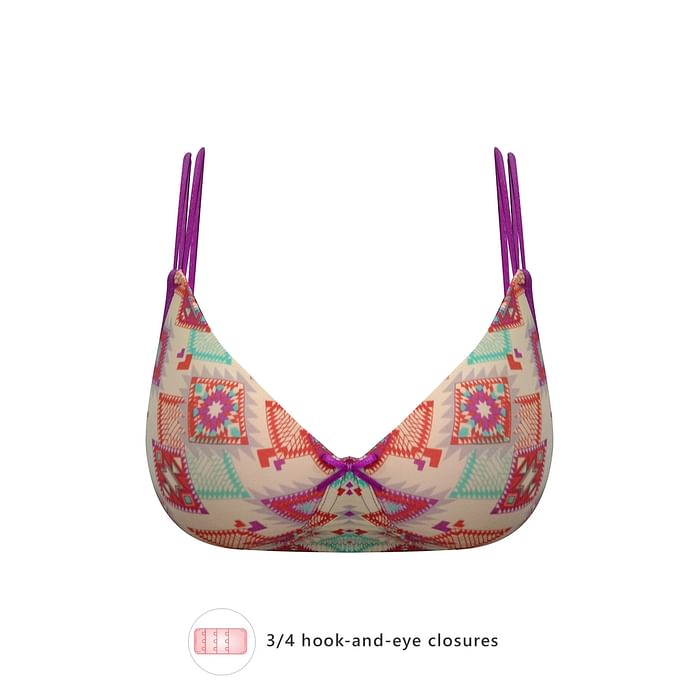 

Clovia Padded Non-Wired Full Cup Printed T-shirt Bra in Light Yellow - BR1737U19, Multicolour