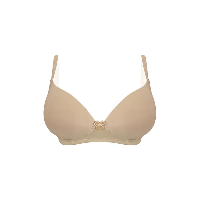 

Clovia Padded Non-Wired Full Cup T-shirt Bra in Nude Colour - BR1866K24