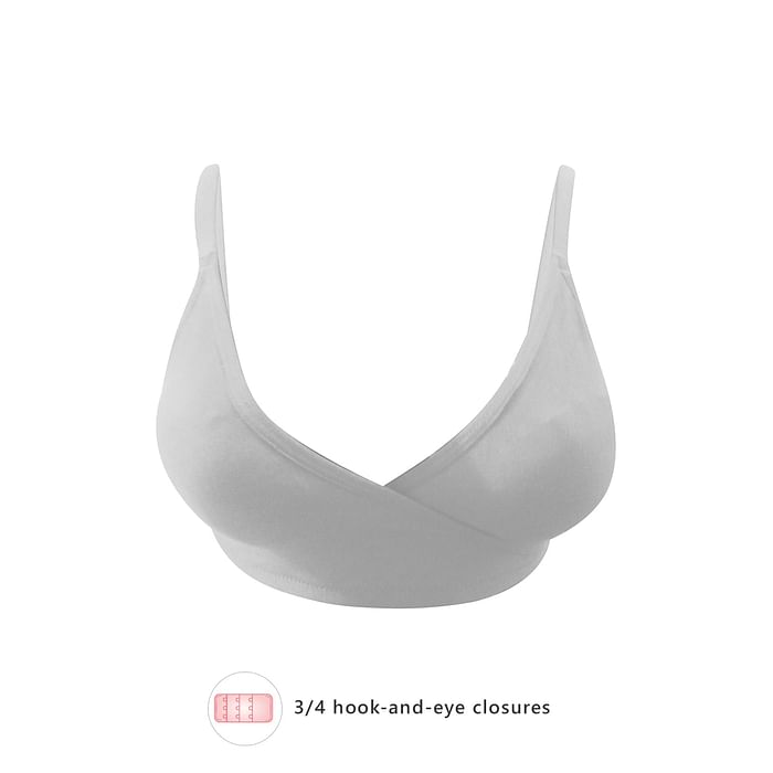 

Clovia Non-Wired All-Day Wear Home Bra in White with Removable Pads - Cotton - BR2176P18