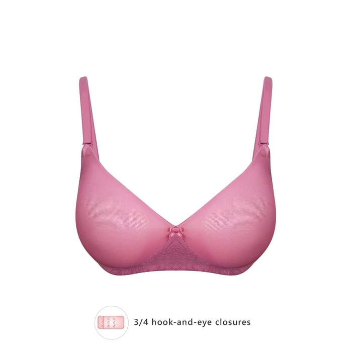 

Clovia Level 1 Push-up Non-Wired Demi Cup Multiway Bra in Pink - BR2222M22, Light pink