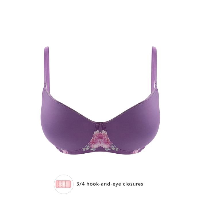 

Clovia Padded Underwired Full Cup Full-Figure Bra in Purple - BR2283P15