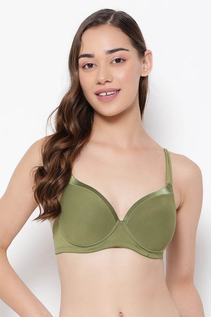Buy Level 1 Push Up Padded Underwired Demi Cup Bra in Nude Colour Online  India, Best Prices, COD - Clovia - BR5023R24