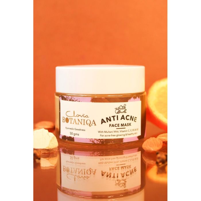 

Clovia Clovia Botaniqa Anti Acne Face Mask with Ayurvedic Formula for Glow - Fuller Earth, Vit B5, B2-50 gm - BQF003M06