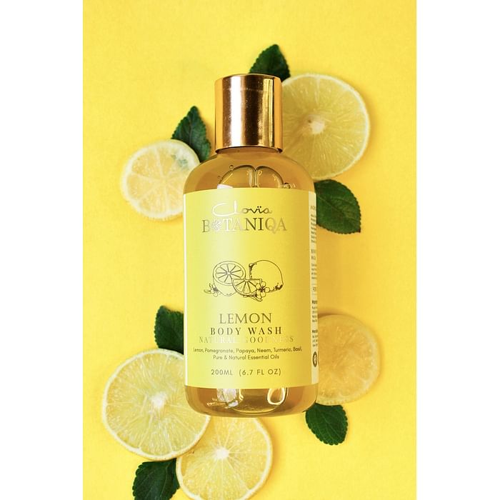 

Clovia Lemon Body Wash with Pomegranate & Basil by Clovia Botaniqa - 200 ml - BQBS17W02, Light yellow
