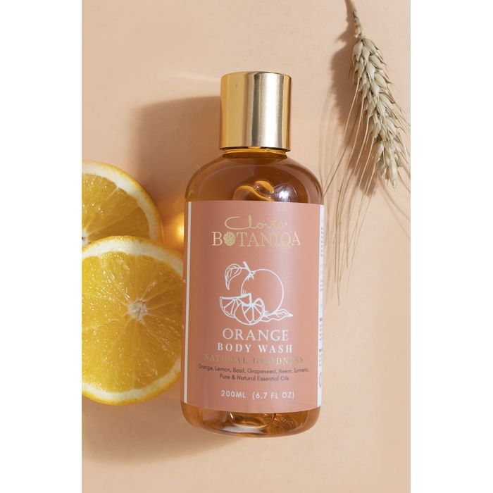 

Clovia Orange Body Wash with Basil & Turmeric by Clovia Botaniqa - 200ml - BQBS19W16