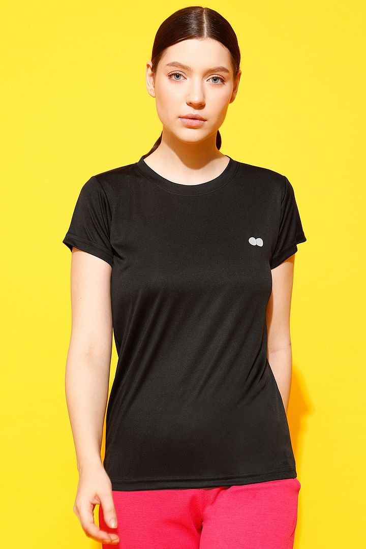 T shirt lacoste noir clearance femme