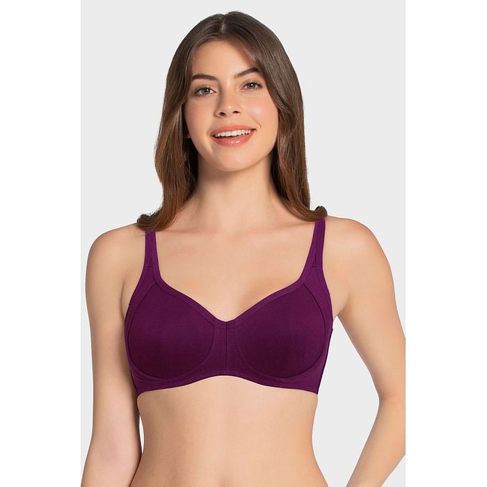 

Clovia Amante- Cool Contour Non-padded Non-wired Support Bra - BR1042115, Purple