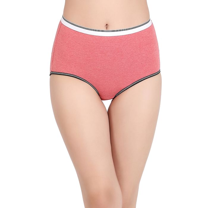 

Clovia Cotton High Waist Hipster Panty - PN2720P04, Red