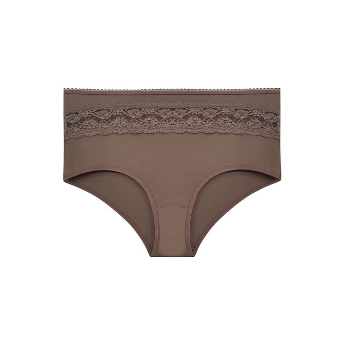 Clovia - Clovia Cotton High Waist Hipster Panty with Lace Insert – PN3216A24