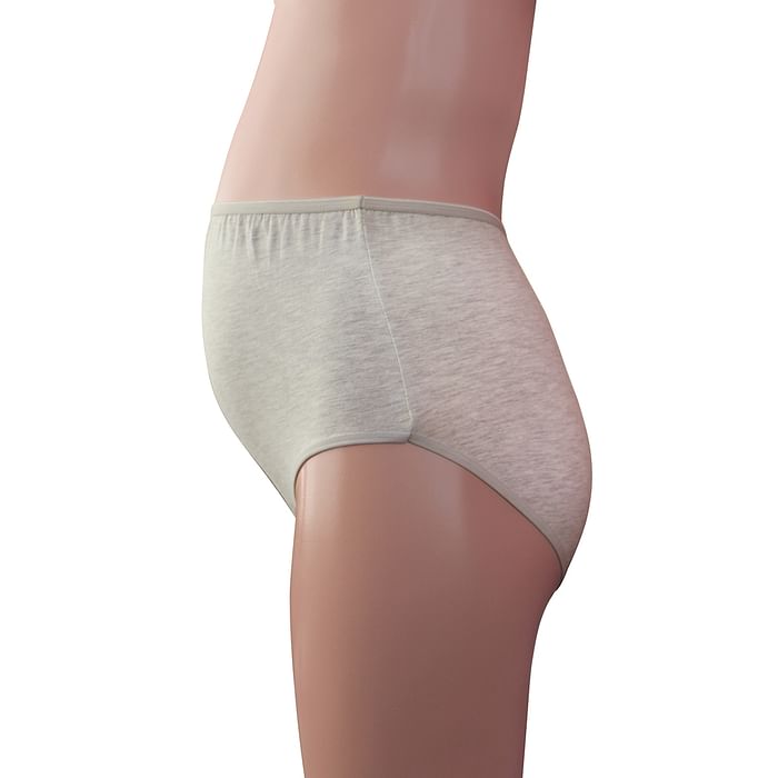 

Clovia Cotton Maternity High Waist Hipster - PN1368P01, Light grey