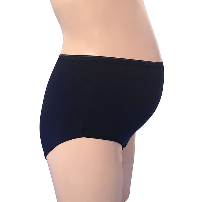 

Clovia Cotton Maternity High Waist Hipster Panty - Navy - PN1368A08