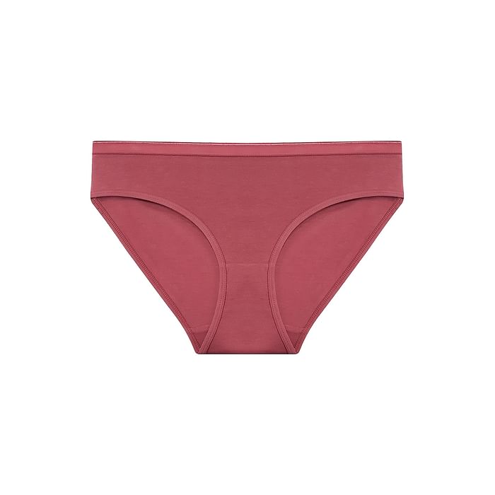 

Clovia Cotton Low Waist Bikini Panty In Maroon - PN3211A22, Light pink