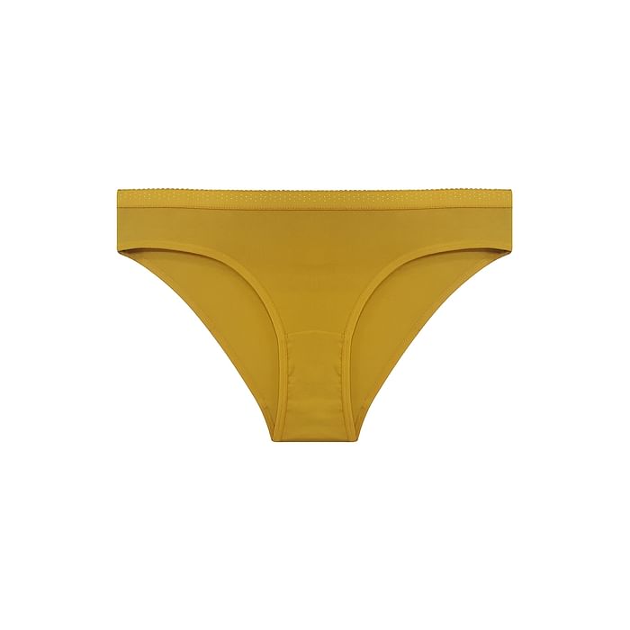 

Clovia Cotton Low Waist Bikini Panty In Yellow - PN3321P02, Light yellow