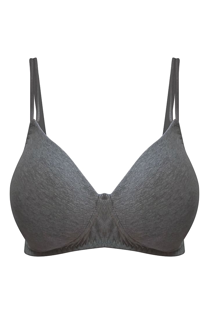 Buy Padded Non-Wired Printed Teen Bra in Melange Grey - Cotton Online  India, Best Prices, COD - Clovia - BB0023P05