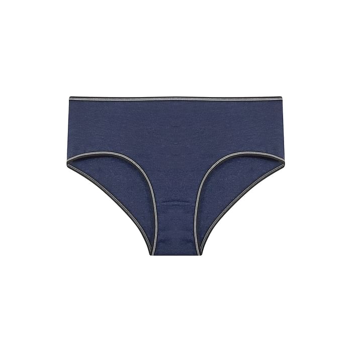 

Clovia Cotton Mid Waist Hipster Panty - PN5007P08, Navy