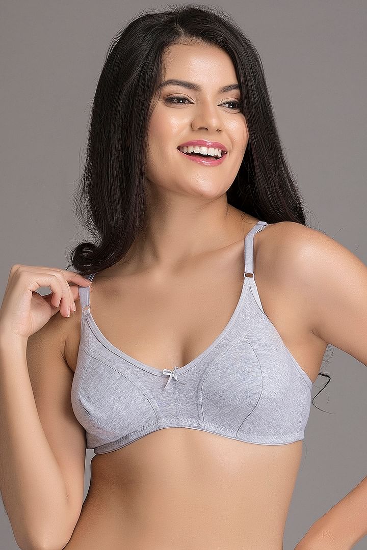 Buy Clovia Grey Floral Print Cotton Single Push-up Bra Online at Best  Prices in India - JioMart.