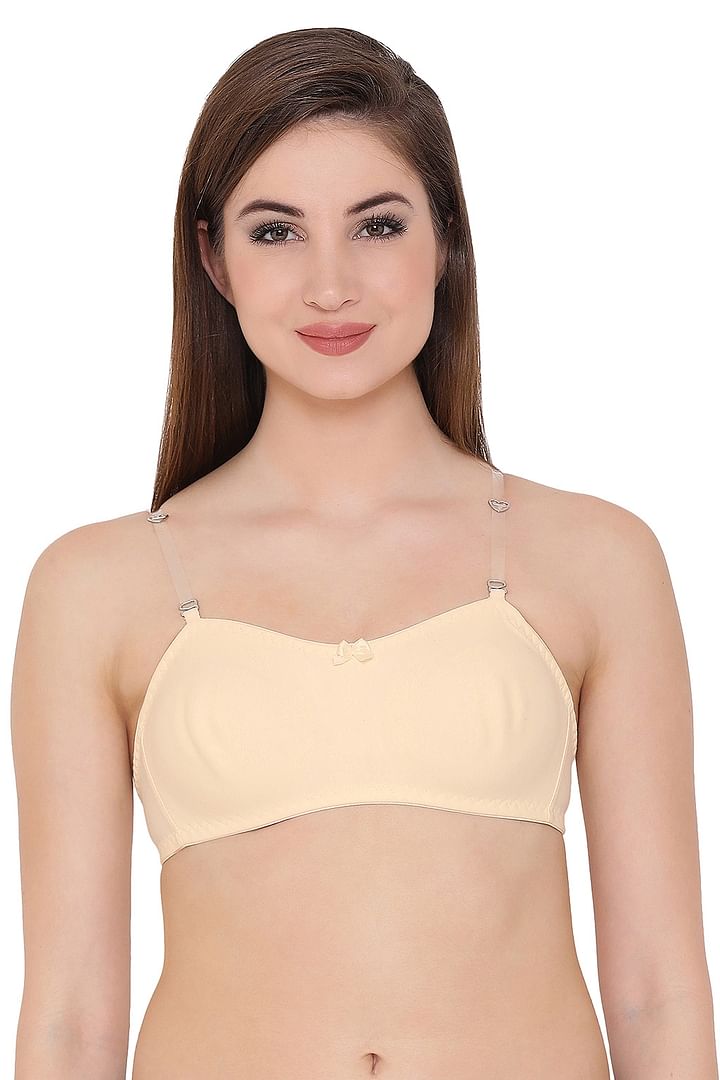 Non-Padded Bra with Transparent Straps