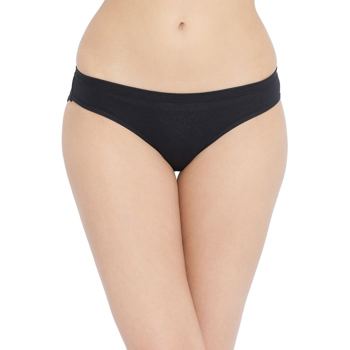 

Clovia Cotton Low Waist Bikini Panty In Black - PN3211P13