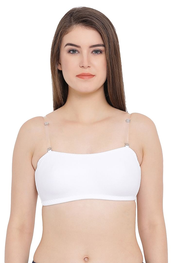 Buy Non-Padded Non-Wired Tube Bra With Detachable Transparent