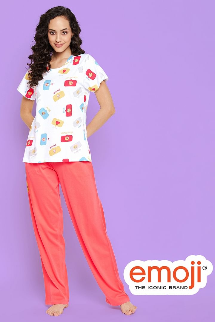 Peach best sale emoji pyjamas