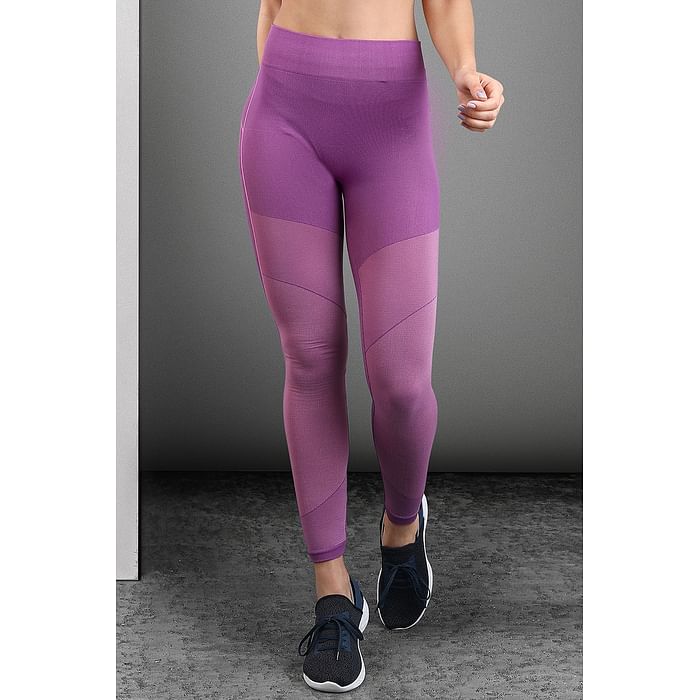 

Clovia Gym/Sports Activewear Tights in Purple - AT0106P15