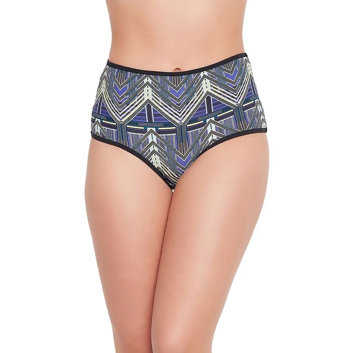 

Clovia High Waist Abstract Print Hipster Panty in Purple - Cotton - PN3221B12, Lavender