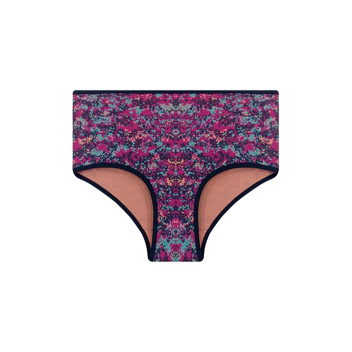 

Clovia High Waist Abstract Print Hipster Panty in Multicolour - Cotton - PN3221B19