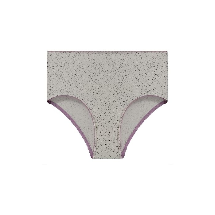 

Clovia High Waist Dot Print Hipster Panty in White - Cotton - PN3015L18