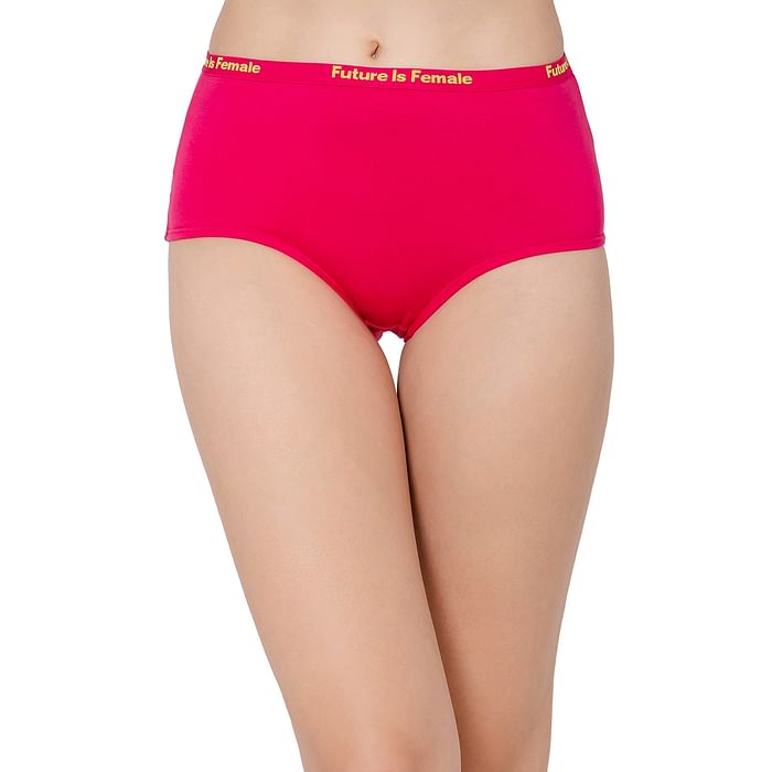 

Clovia High Waist Hipster Panty in Magenta - Cotton - PN3313A14, Pink