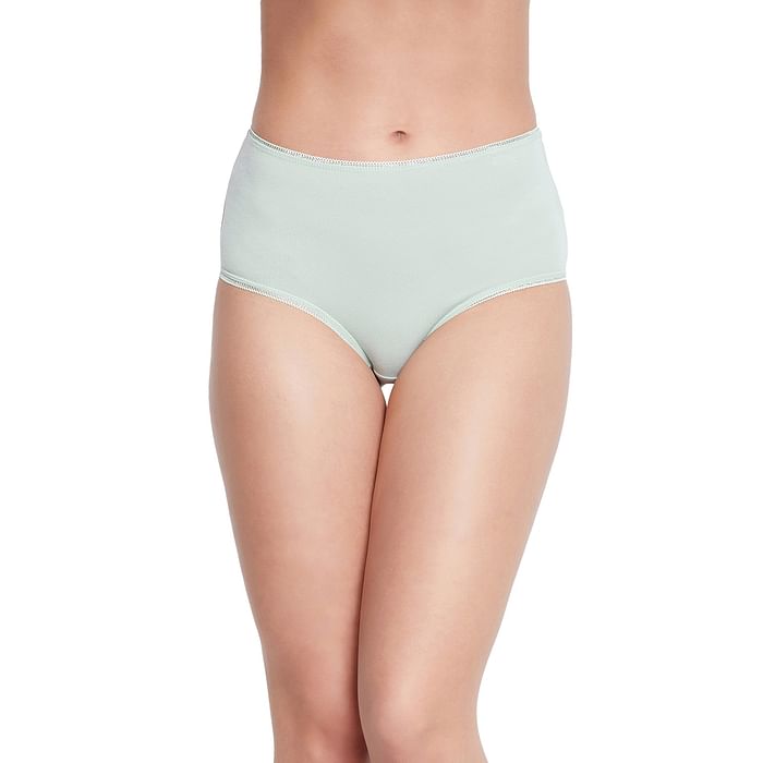 

Clovia High Waist Hipster Panty in Pista Green - Cotton - PN2303E11, Light green