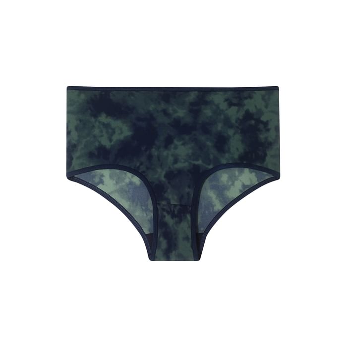 

Clovia High Waist Acid Wash Print Hipster Panty in Dark Green - Cotton - PN3498D17