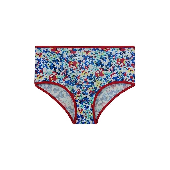 

Clovia High Waist Printed Hipster Panty in Multicolour - Cotton - PN3221J19