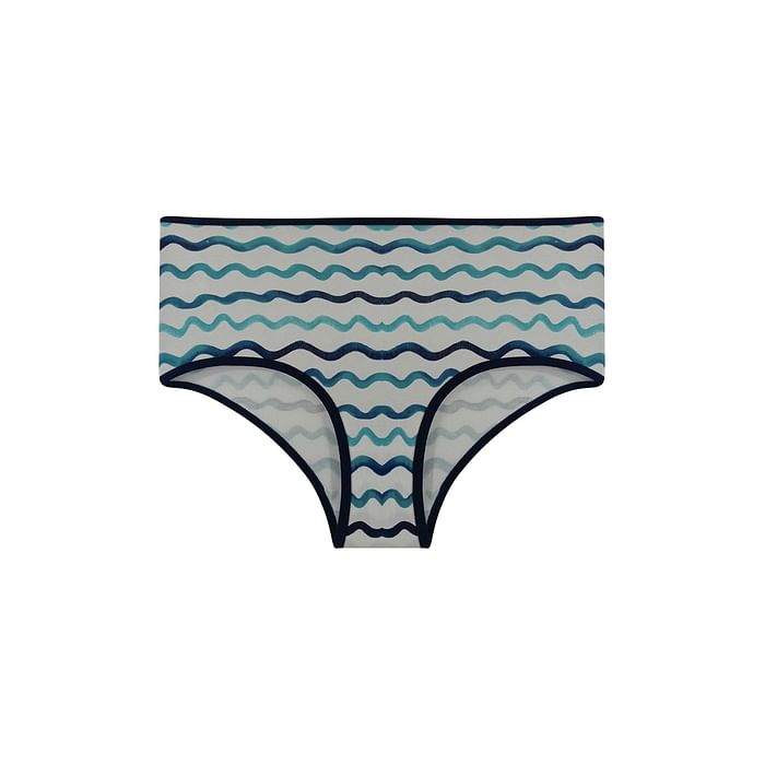 

Clovia High Waist Printed Hipster Panty in White - Cotton - PN3170Y18