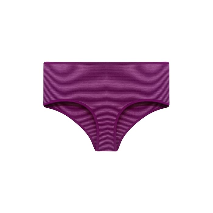 

Clovia High Waist Striped Hipster Panty in Purple - Cotton - PN3170A15