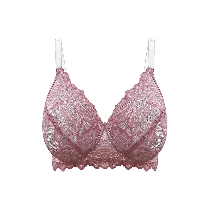 

Clovia Lace Padded Non-Wired Full Coverage Multiway Bridal Bra in Light Pink - BR1000P22