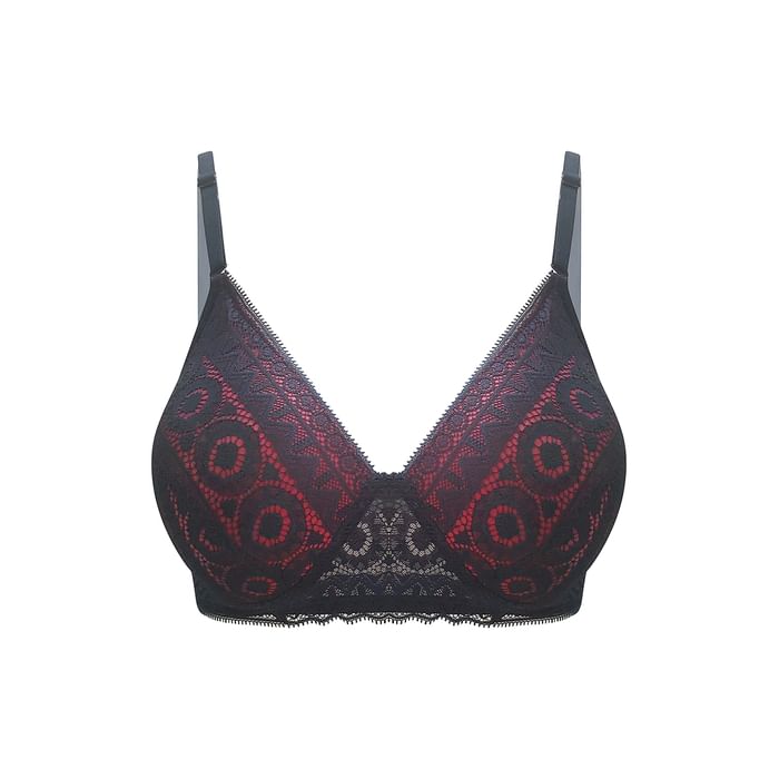 

Clovia Lace Padded Non-Wired Multiway Bridal Bra in Black - BR1000P13