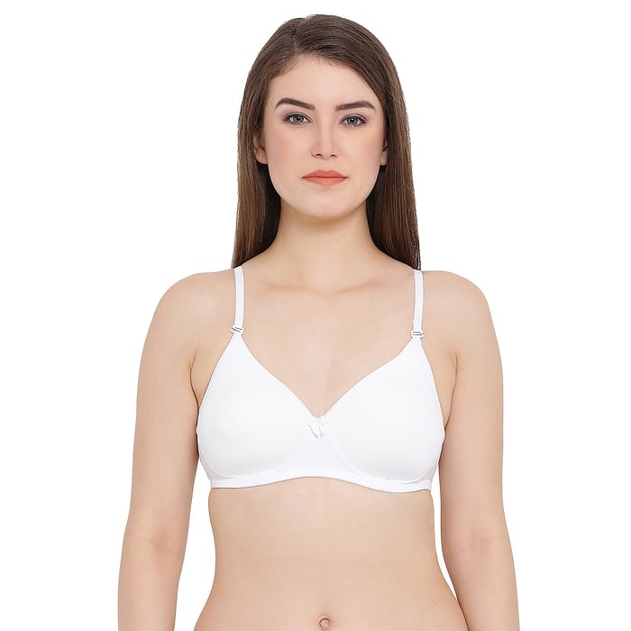 

Clovia Lightly Padded Non-Wired Multiway T-Shirt Bra - BR1586P18, White