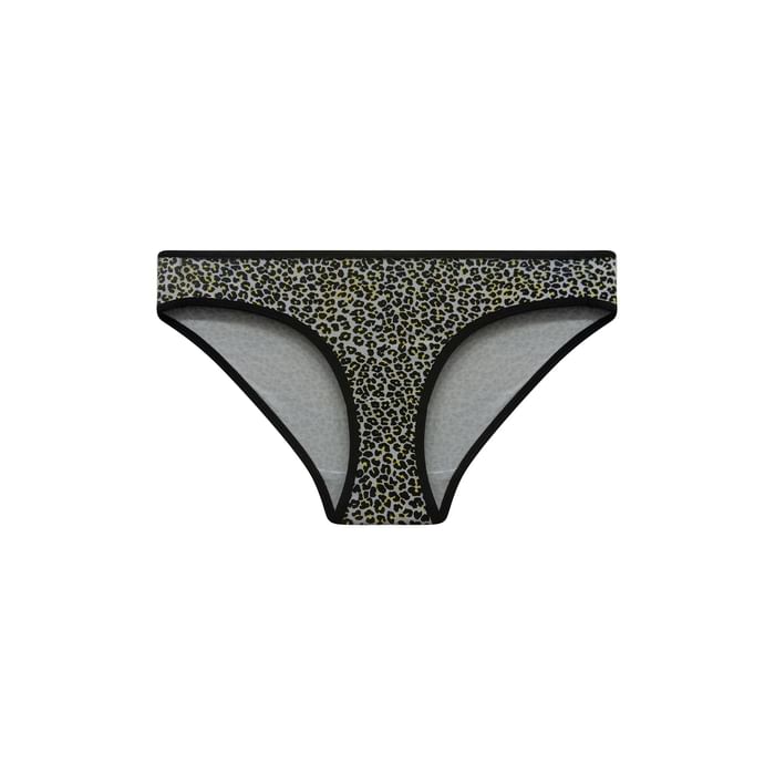 

Clovia Low Waist Animal Print Bikini Panty in Black - Cotton - PN3465K13