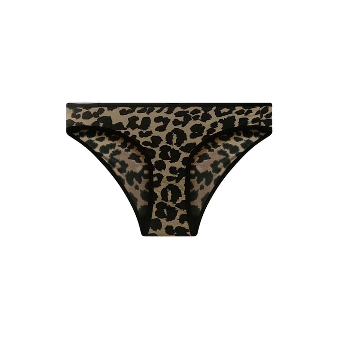 

Clovia Low Waist Animal Print Bikini Panty in Nude Colour - PN2810C24