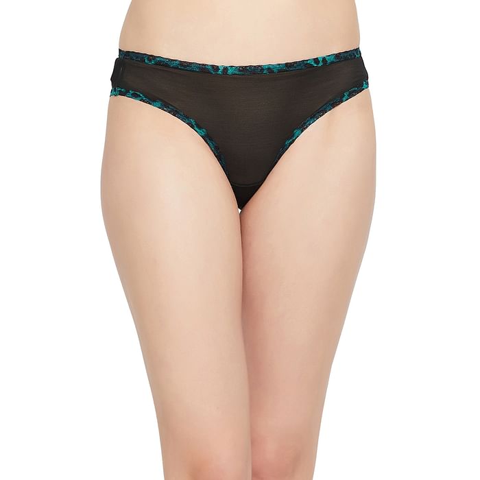 

Clovia Low Waist Bikini Panty in Black - PN3451B13